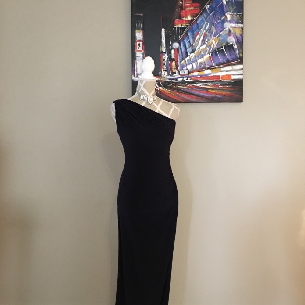 Gown navy dress